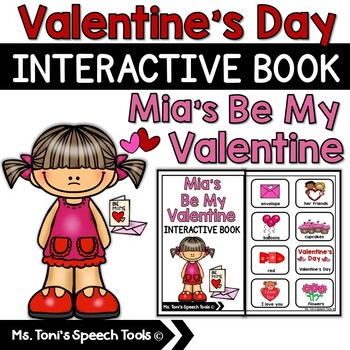 Preview of Valentine's Day Adaptive Book | WH Questions | Speech Therapy