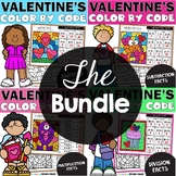 Valentine's Day Add Subtract Multiply and Divide Facts Col