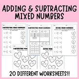 Adding and Subtracting Mixed Numbers with Like Denominator
