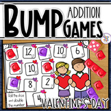 Addition Bump Games using 1 dice - Valentine's Day