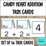 Valentine's Day Addition Task Cards for Special Education