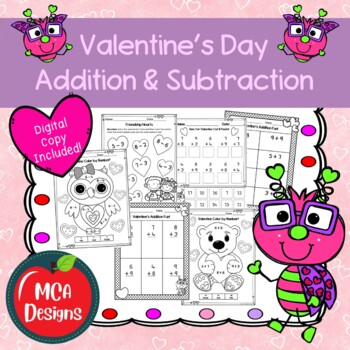 Preview of Valentine's Day Addition and Subtraction