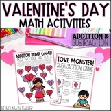 Valentine's Day Addition & Subtraction Activities - 4 Math