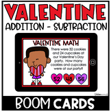 Valentine's Day Addition and Subtraction Word Problems Wit