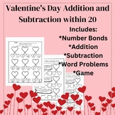 Valentine's Day Addition and Subtraction | Word problems |