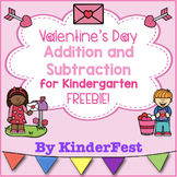 Valentine's Day Addition and Subtraction for Kindergarten 