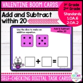 Valentine's Day Addition and Subtraction within 20 BOOM™ C