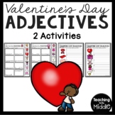 Valentine's Day Adjectives Fill-in-the-Blank Matching Acti