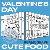 Valentine's Day Agamograph Craft| Cute Foods Coloring Display