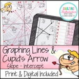 Graphing Slope Intercept Form Lines - Valentine's Day Math