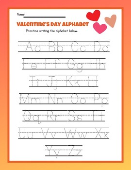 Preview of Valentine’s Day Alphabet