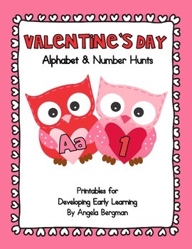 Preview of Valentine's Day - Alphabet and Number Hunt Pack
