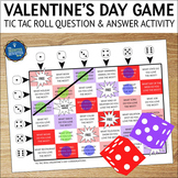 Valentine's Day Answering Questions Roll and Cover Convers
