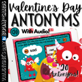 Valentine's Day Antonyms BOOM CARDS | Digital Learning Act
