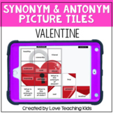 Valentine's Day Antonyms and Synonyms Picture Tile Puzzles