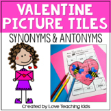 Valentine's Day Antonyms and Synonyms Secret Picture Tile 