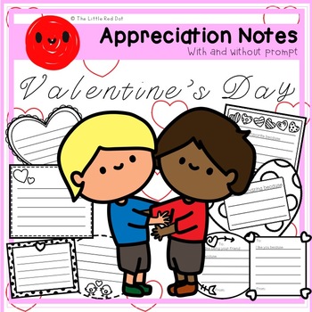 Appreciation Notes + FREE Clipart (Valentine's Day) by The Little Red Dot