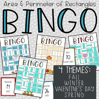 Preview of Area & Perimeter of Rectangles BINGO