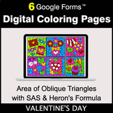 Valentine's Day: Area of Oblique Triangles with SAS & Hero