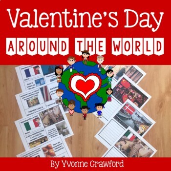 Preview of Valentine's Day Around the World 15 Countries PDF + Google Slides