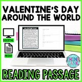 Valentine's Day Around the World DIGITAL Reading  & Questi
