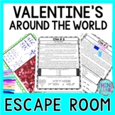 Valentine's Day Around the World ESCAPE ROOM Activity - Fe