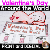 Valentine's Day Around the World Writing Craft - Print & D