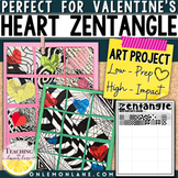 February 4th 5th 6th Grade Valentine's Day Heart Art Proje
