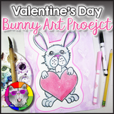 Valentine's Day Art Lesson, Bunny Art Project & Activity f