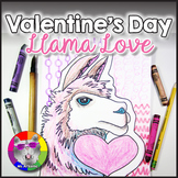 Valentine's Day Art Lesson, Llama Love Art Project Activit