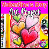 Valentine's Day Art Lesson Plan, Heart Artwork for 3rd, 4t