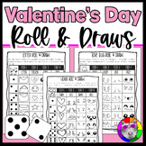 Valentine's Day Art Lessons, Roll and Draw Activities and 