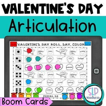 Preview of Speech Therapy Valentines Day Activities February Speech Language Articulation