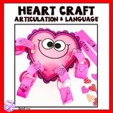 Valentine's Day Articulation and Language Heart Craft