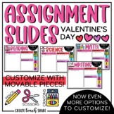 Valentine's Day Assignment Slides | Google and PowerPoint 