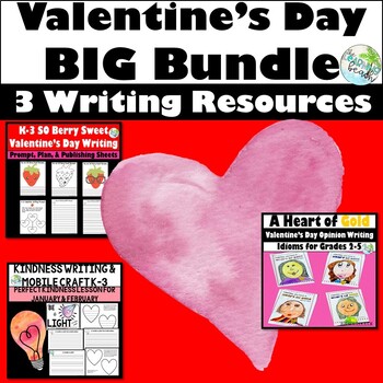 Preview of Valentine's Day "BIG" Writing Bundle