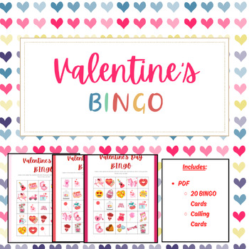 Valentine's Day Bingo By Ela On The Brain 