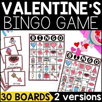 Preview of Valentine's Day BINGO | Valentine's Day Party Games | Valentine's Day Activities