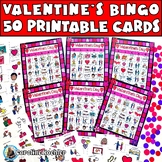 Valentine's Day BINGO with 50 Individual Boards and Callin