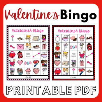 Valentine's Day BINGO Activity [With 20 different cards & Calling Cards!]