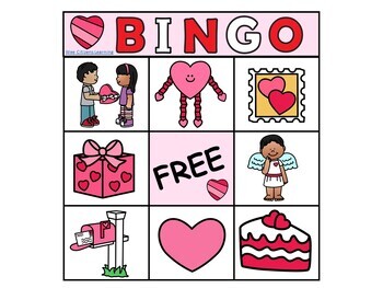 Valentine's Day BINGO Cards by Miss Roz Preschool Days | TPT