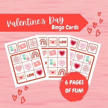 Valentine’s Day BINGO | Educational Game | Classroom Game | Family Game ...