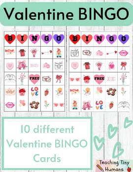 Valentine's Day BINGO | February Fun Activity for Valentine's Party ...