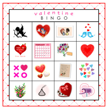 Valentine's Day BINGO, Memory Game, Poetry, Word Search, Crossword Puzzle