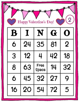 Valentine's Day BINGO: Multiplication and Division Fluency by Paige's Place