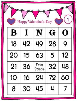 Valentine's Day BINGO: Multiplication and Division Fluency by Paige's Place