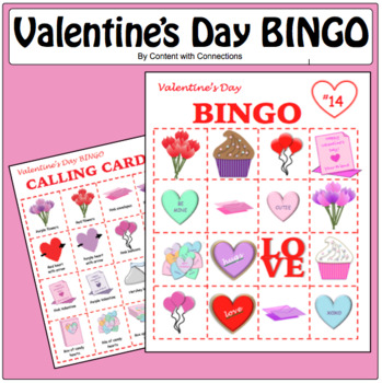 Valentine's Day BINGO--PRINTABLE! Great for your class party! | TpT