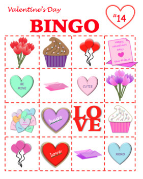 Valentine's Day BINGO--PRINTABLE! Great for your class party! | TpT