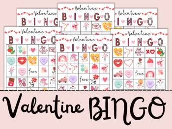 Preview of Valentine’s Day BINGO for Kids | Printable Valentine’s Day Classroom Party Game