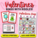 Valentine's Day BINGO with Riddles & Call Cards! - Print a